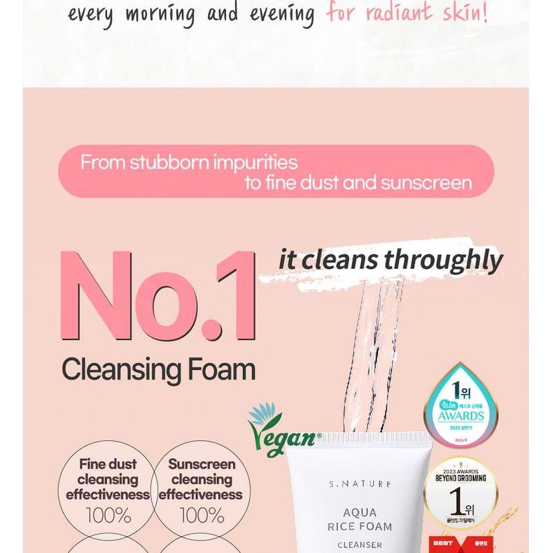 S.NATURE Aqua Rice Foam Cleanser