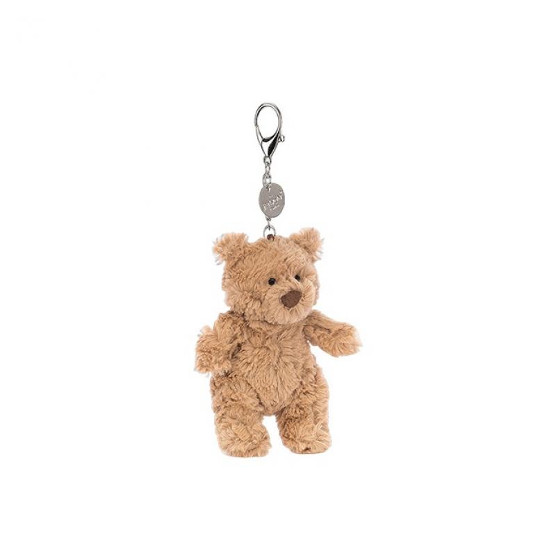 JELLYCAT Bartholomew Bear Animal Bartholomew Bear Bag Charm Doll Plush Pendant Sitting 12cm High