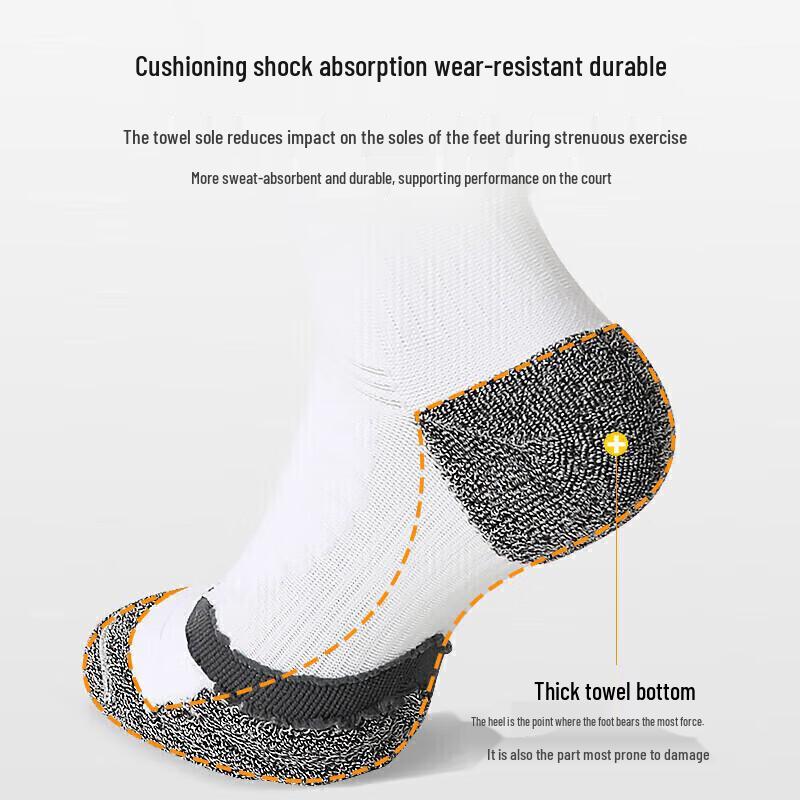 LI-NING Men's Thickened Terry Sports Socks