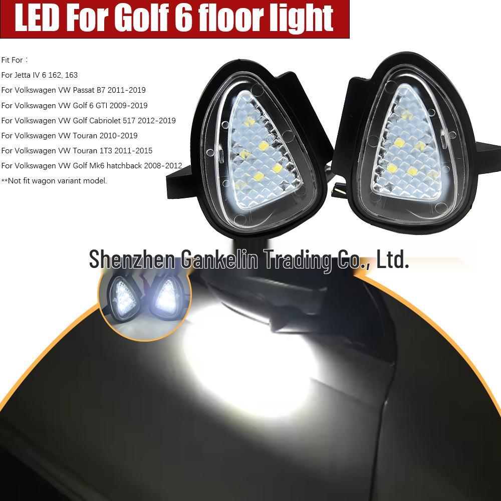 LED Puddle Lights for VW Passat B7, Golf 6 GTI, Touran Rearview Mirror