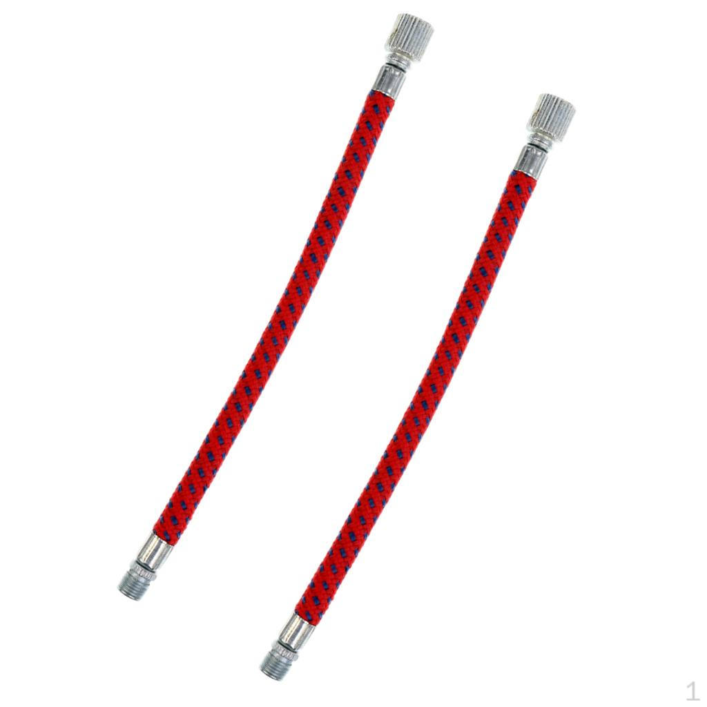 

2 шт. Портативный удлинительный шланг для насоса Велосипедная мягкая трубка для клапана