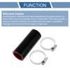 X AUTOHAUX Silicone Hose, Silicone Tube, Intercooler, Turbo, Intake Pipe, Black, Length 3.9 Inches
