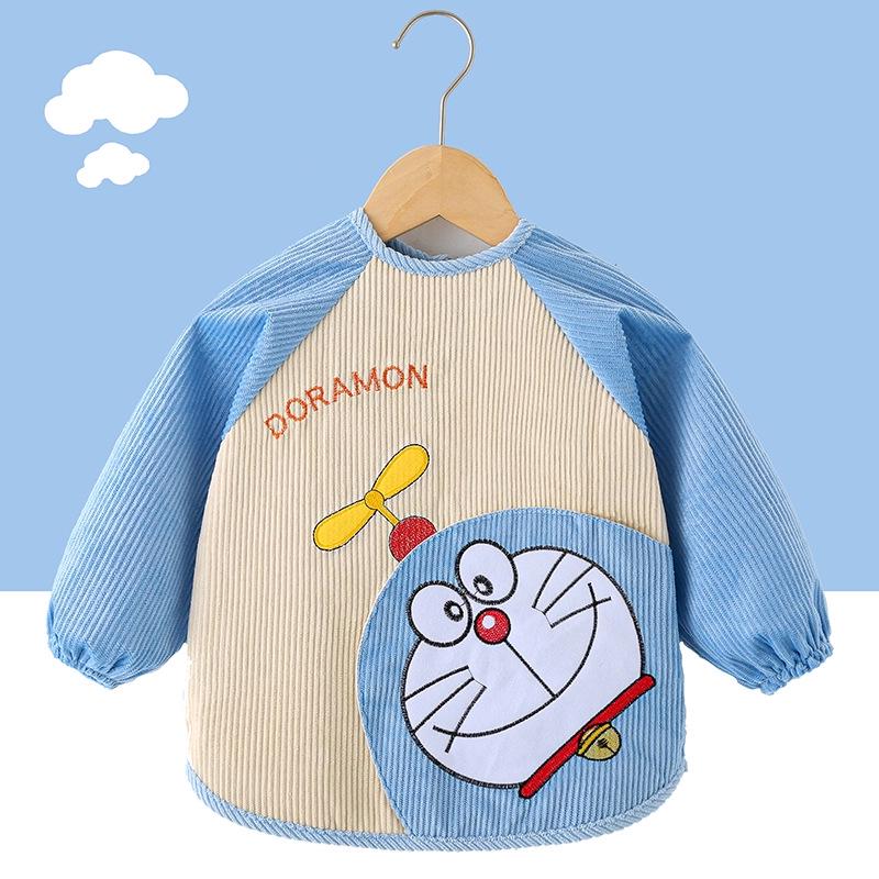 Baby-Lätzchen: Herbst/Winter Langarm Schürze für Jungen & Mädchen - Fleckenabweisender Kindergarten Overall