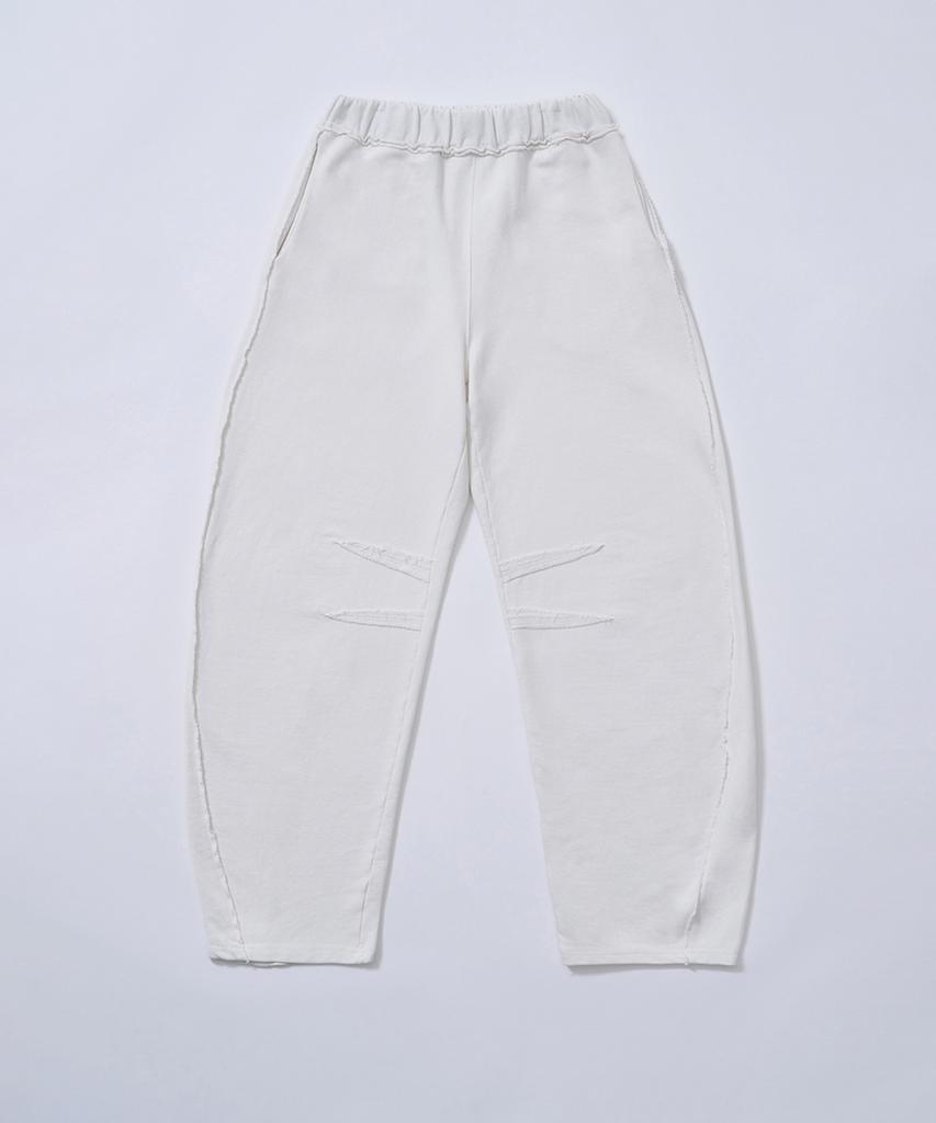 Jolliangbol Scratch Point Balloon Sweat Pants (White)