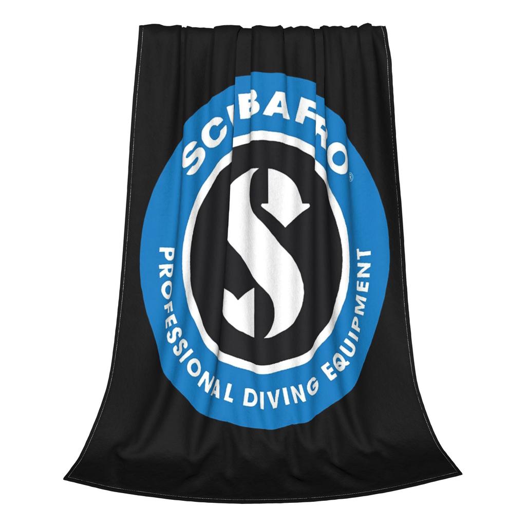 Flannel Throw Blanket Scubapros Diving Logo Warm Plush Blankets Soft Bedspread for Bed Living room Home Travel Couch