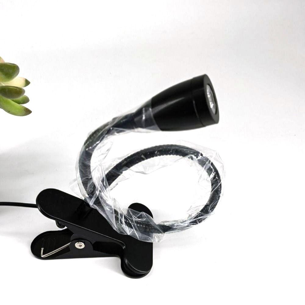 Flexible Gooseneck Clip-on Table Lamp Adjustable Spotlight Reading Light LED Desk Lamp Headboards