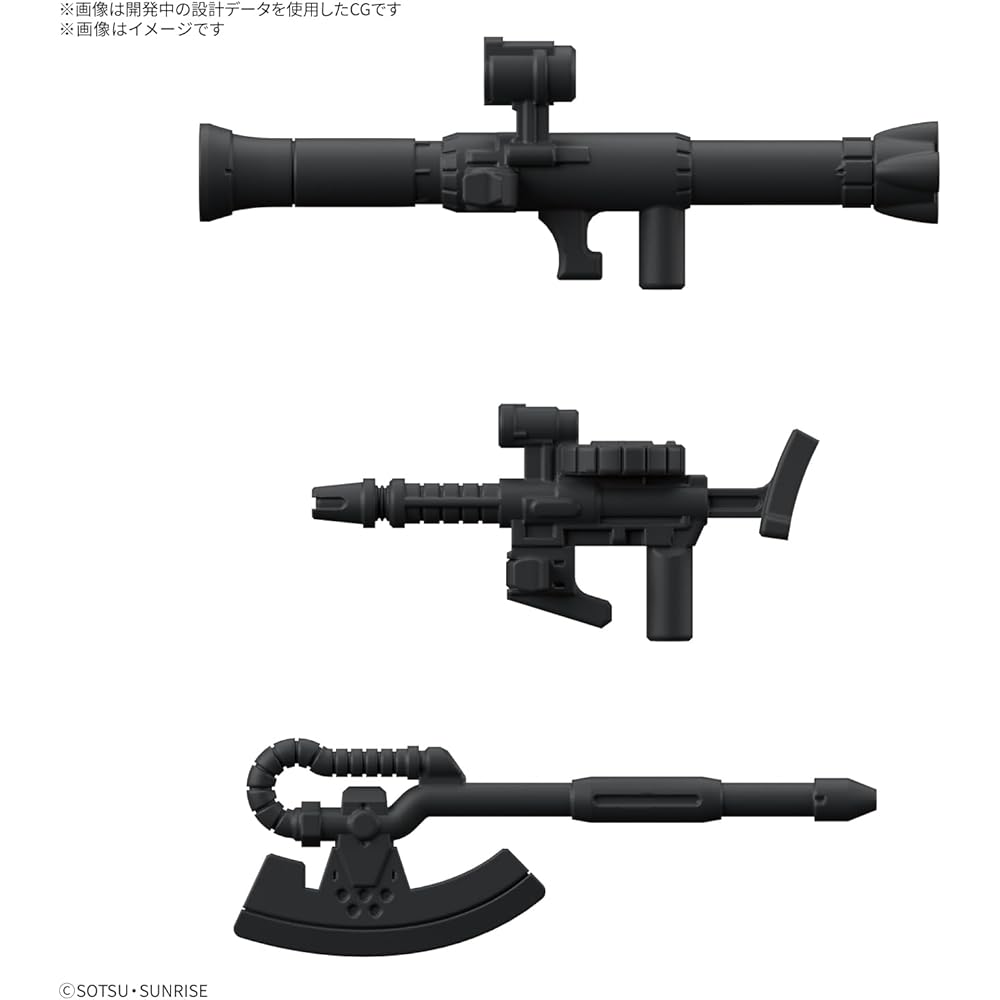 Bandai Spirits Gunpla-kun Zaku-kun & Char Zaku-kun Set 1/1 Scale Color-Coded Plastic Model