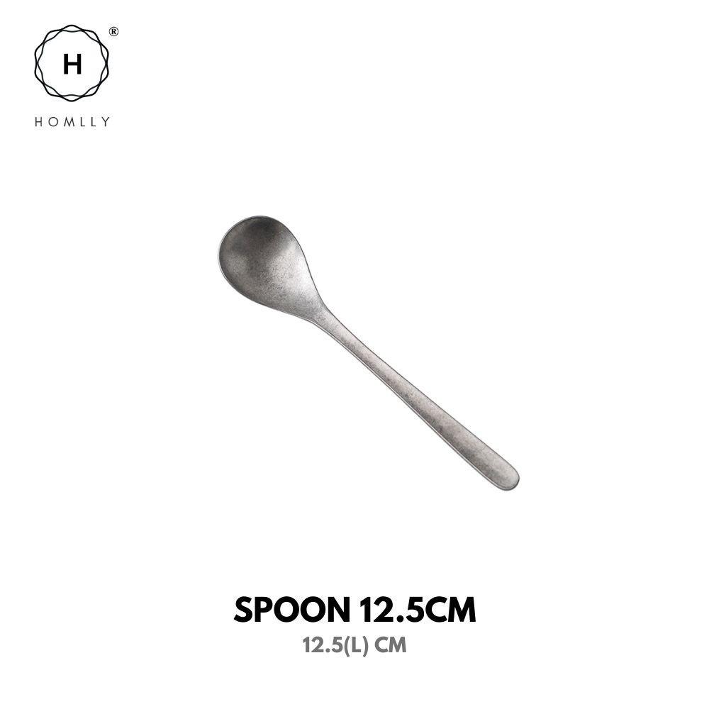 Homlly Tonii Flake Texture 304 Stainless Steel Spoon Fork Knife Cutlery Set (X4PCS)