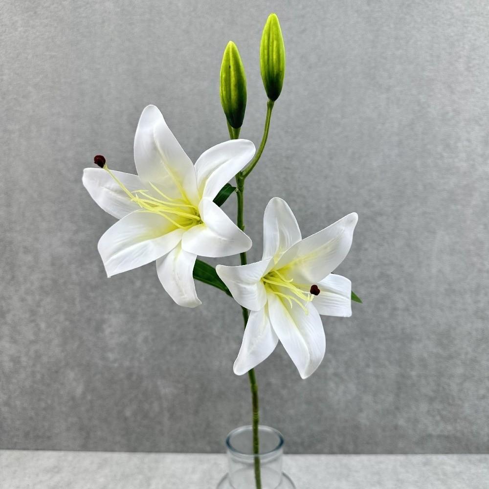 3D Printing Fake Lily Bouquet 2 Heads Wedding Bridal Bouquet for Home Wedding Decor