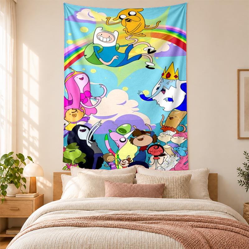 Adventure Time Tapestry Highquality for Decorating Living Room Bedroom Dorm Walls Ideal As Bedroom Wallart Orholiday Gift