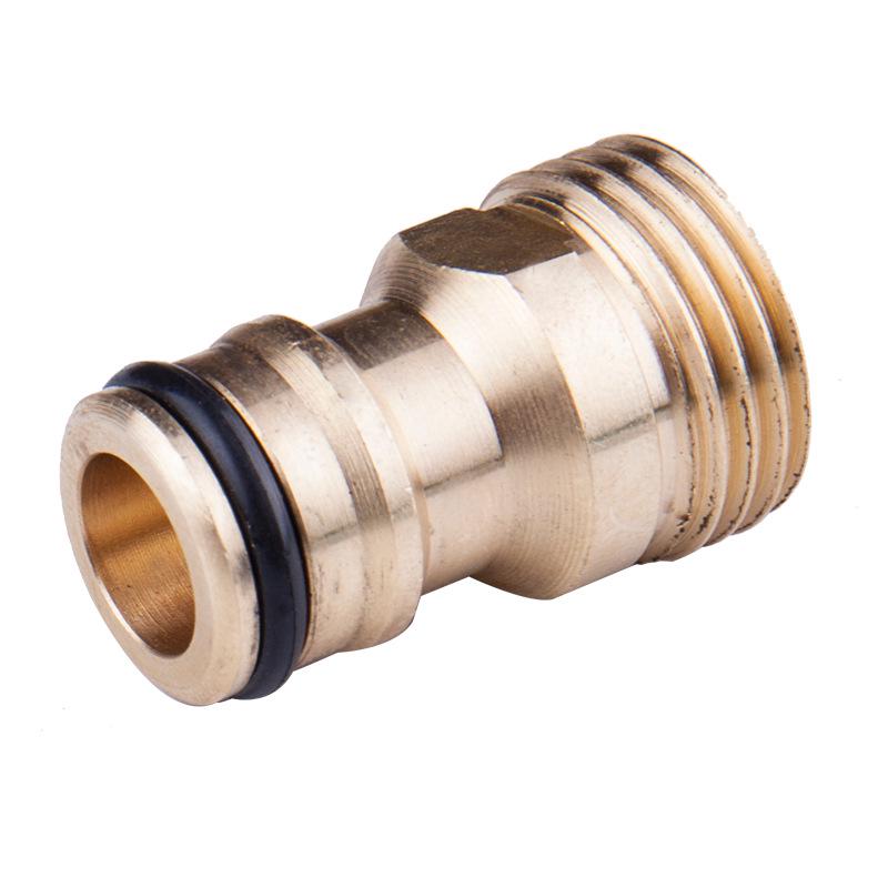 All-Copper 1/2" External Thread Nipple Connector for Car Wash