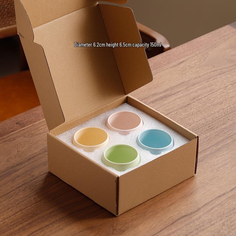 Japanese Ceramic Teacup - Retro Kiln-Glazed Pottery for Tea or Coffee