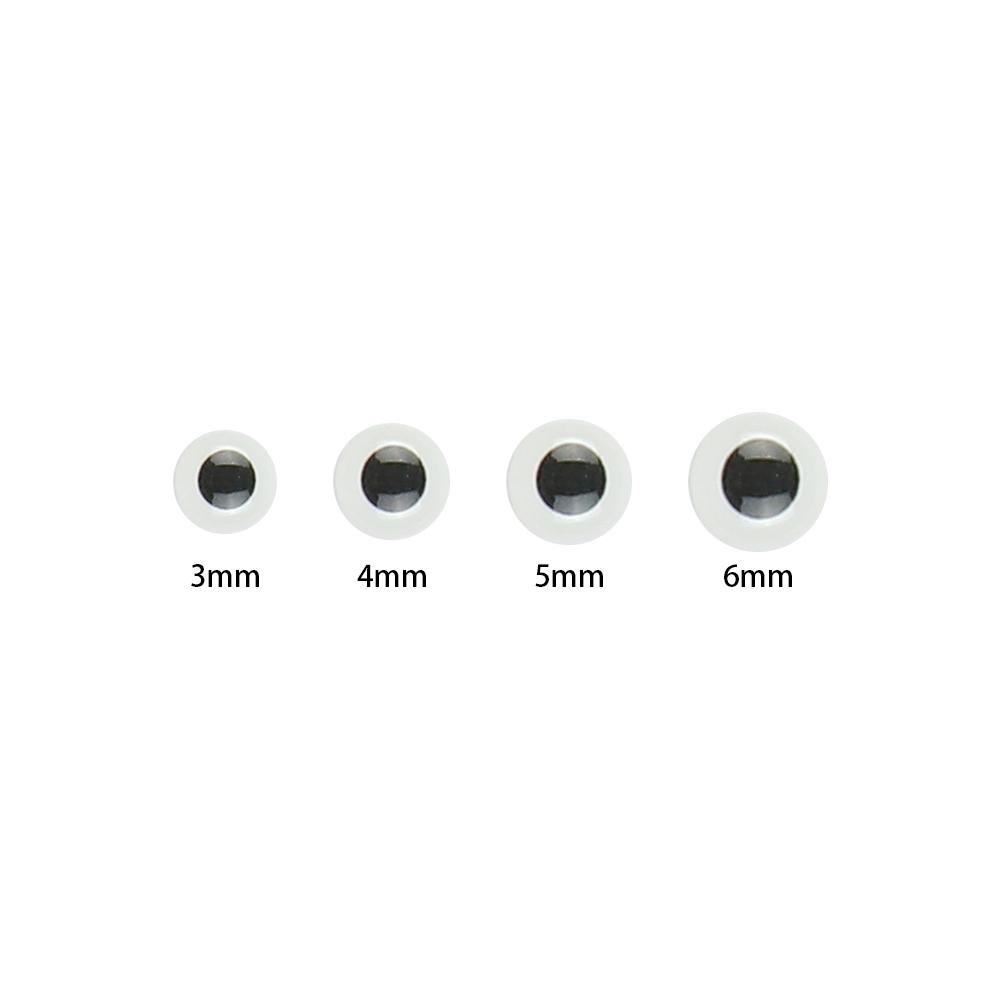 Fly Tying Jigs Crafts 3mm/4mm/5mm/6mm Fishing Bait 3D Holographic Fishing Luminous Fish Lure Eyes