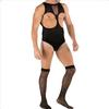 Playsuit + Stockings TEDDY Sexy Black Outfit - Singlet