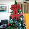 Bandkranzschleife 10 Zoll breit, 18 Zoll lange Schwänze, Weihnachtsbaumband, Winterdekoration, Weihnachtsdekoration, Haustürdekoration 6 Stück