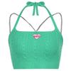 Summer New Sweet and Spicy Wind Candy Color Wool Woven Chain Love Letter Embroidery with A Base Vest Small Suspenders Women