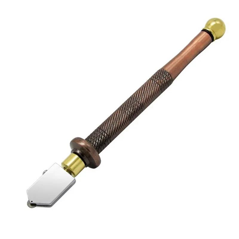 

Різак для скла 3 мм - 15 мм, Оновлений інструмент для різання скла, Стиль олівця з подачею масла, Карбідний наконечник, Різак для скла для дзеркал/плитки/мозаїки.