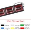 2PCS Trailer Truck Caravan Boat Car Led Rear Stop Tail Light 24V Waterproof Flow Steering Brake Reversing Traffic Fog Lamp