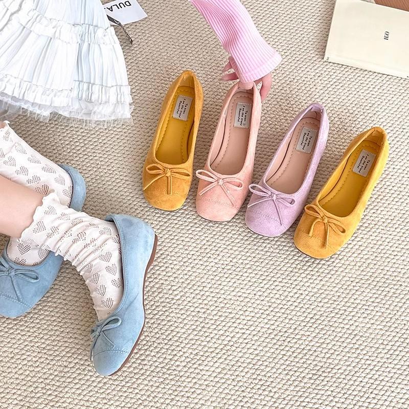 French retro silver soft-soled single shoes women's shoes summer ladyshoes evening bow flats casual light-mouth shoes