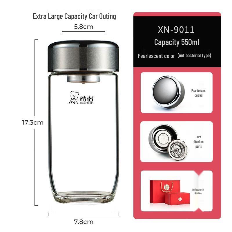 Xinuo Single-Layer Heat-Resistant Glass Tea Cup