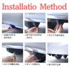 HYmish Car Shark Fin Set of 4, Universal PVC, Lightweight, Easy Installation, Stylish,