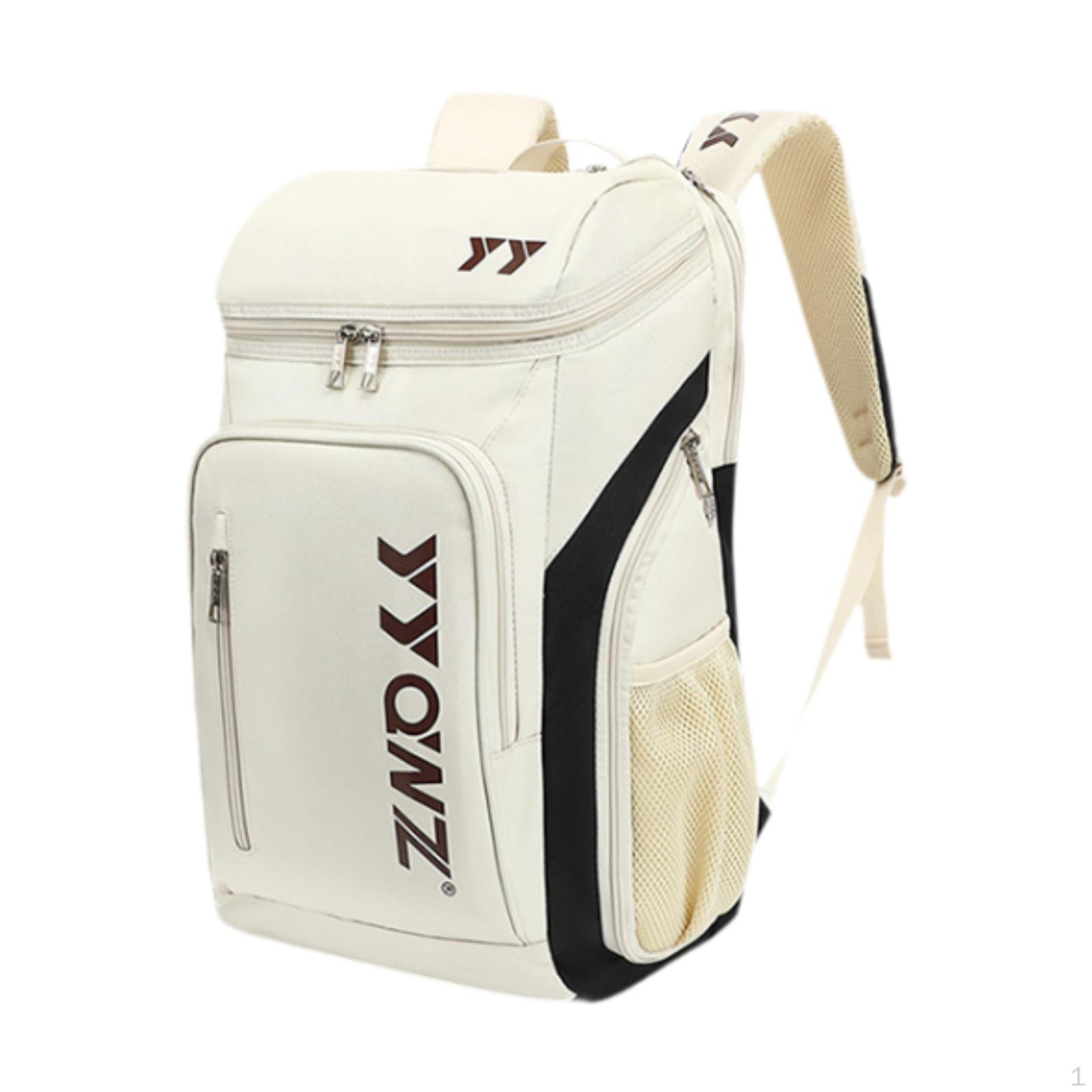 

Рюкзак для бадминтона Большая вместимость Сумка для ракеток Универсальный теннис для улицы Beige