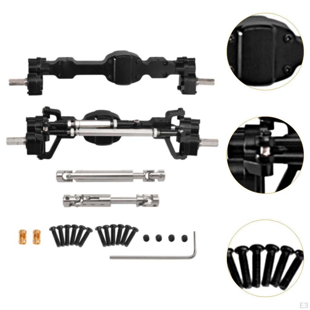 Bridge Shaft Complete Set, Metal Front Rear Axle Assembly Set for C8815 1:10 Scale RC Hobby Car