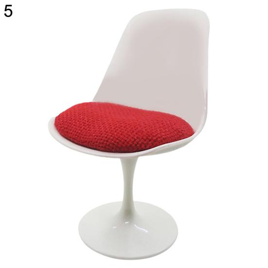 

Стул широкого применения, 3D-пластик, полезные аксессуары для кукольного домика, мини-круглое кресло для микро-пейзажа 5