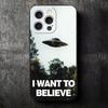 The X Files I Want to Believe Soft Phone Case for iPhone 16 16E 17 Air 15 Pro Max 14 Plus 13 Mini 11 12 7 Black Cover Back Shell