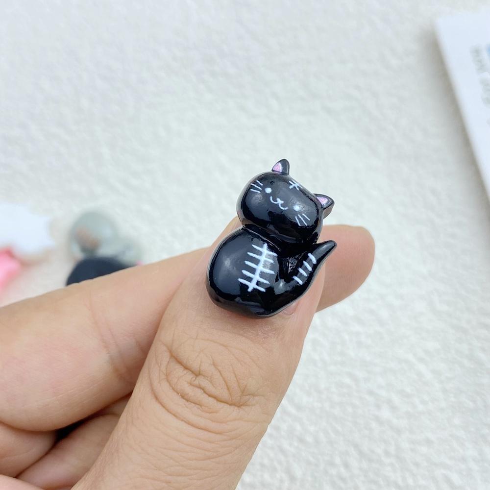 20 Stück Neue Niedliche Harz Cartoon Halloween Katze Serie Flache Rückseite Teile Verzierungen Für Haarschleifen Zubehör