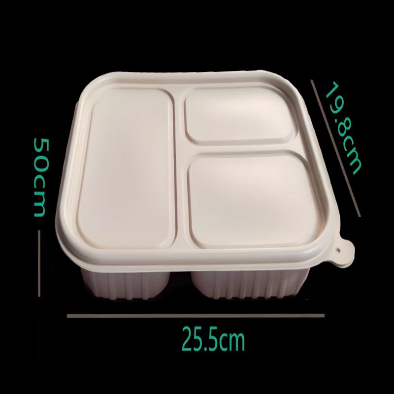 Biologisch abbaubare Take-away-Behälter aus Maisstärke mit Deckeln