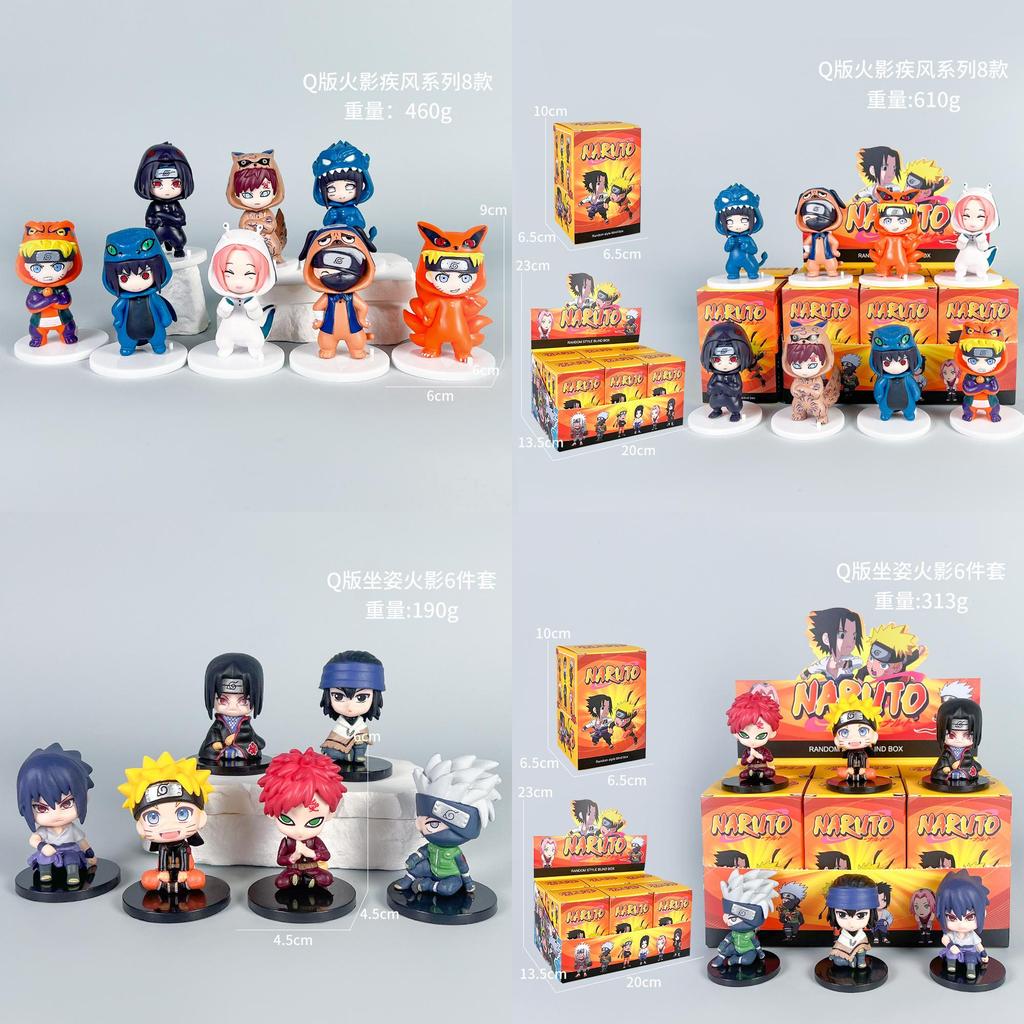 נארוטו סאסקה קקאשי איטאצ'י דמות אנימה דגם פסלון קישוט לאספני אנימה ולמתנות