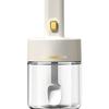 Telescopic Glass Seasoning Spoon and Jar Set for Kitchen and Home