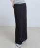Nigaennikol Linen Stripe Long Skirt_Black