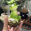 Resin Garden Frog Statue Cartoon Miniatures Figurine Crafts Animal Sculpture  Fish Tank