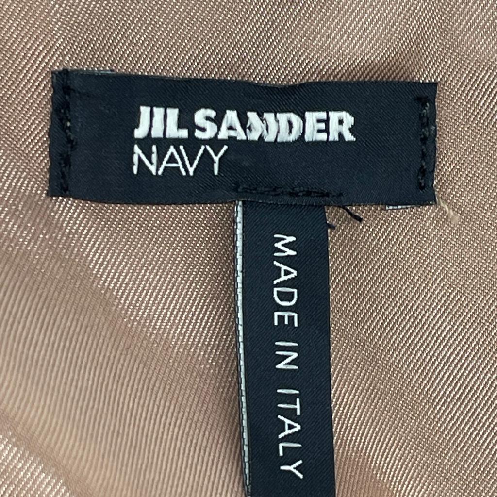 Jil Sander Navy Navy Wool Blend Sleeveless One-piece Dress 36 NavyUsed