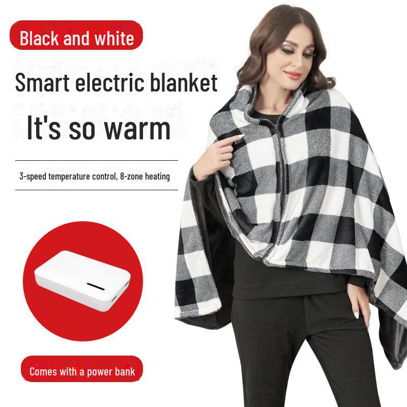 Multifunksjonelt USB-varmeteppe og sjal for kontoret