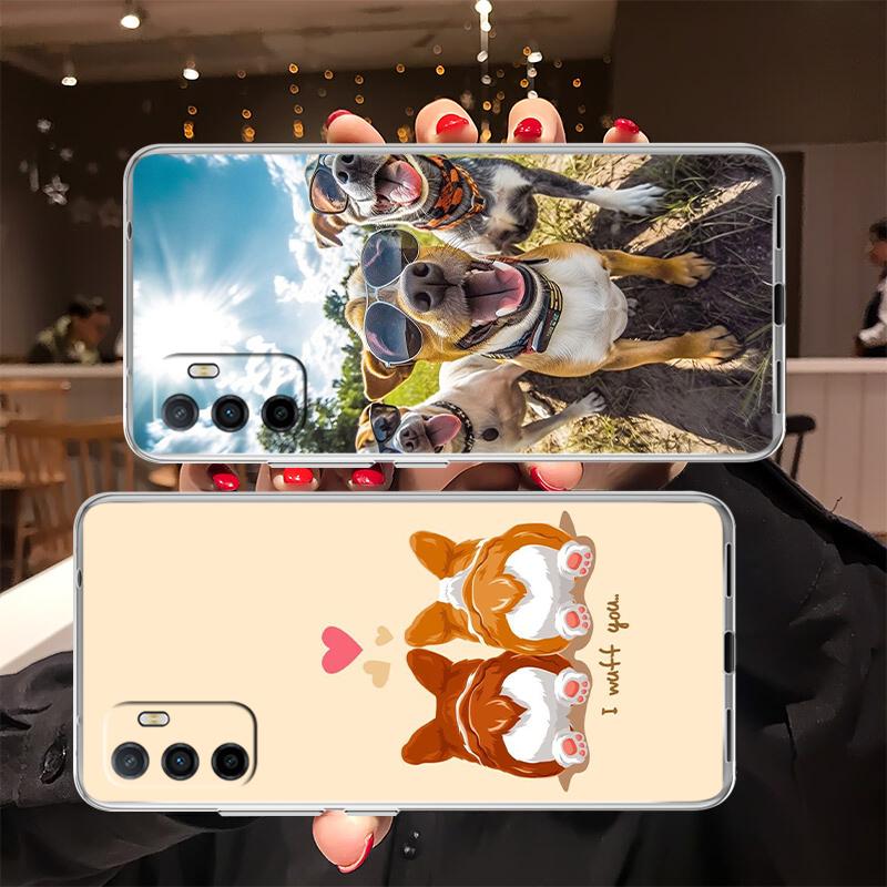 QT14 Cute Corgi dog New High-End Phone Case for Samsung Galaxy A04 A04S A05 A05S A14 A23 A34 A54 M23 M52 M53 A55 A35