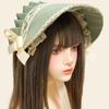 Lace Bowknot Bonnet Hat Soft Comfortable Costume Hat Cosplay Headwear For Women Seasonal Holiday Photography Accessories