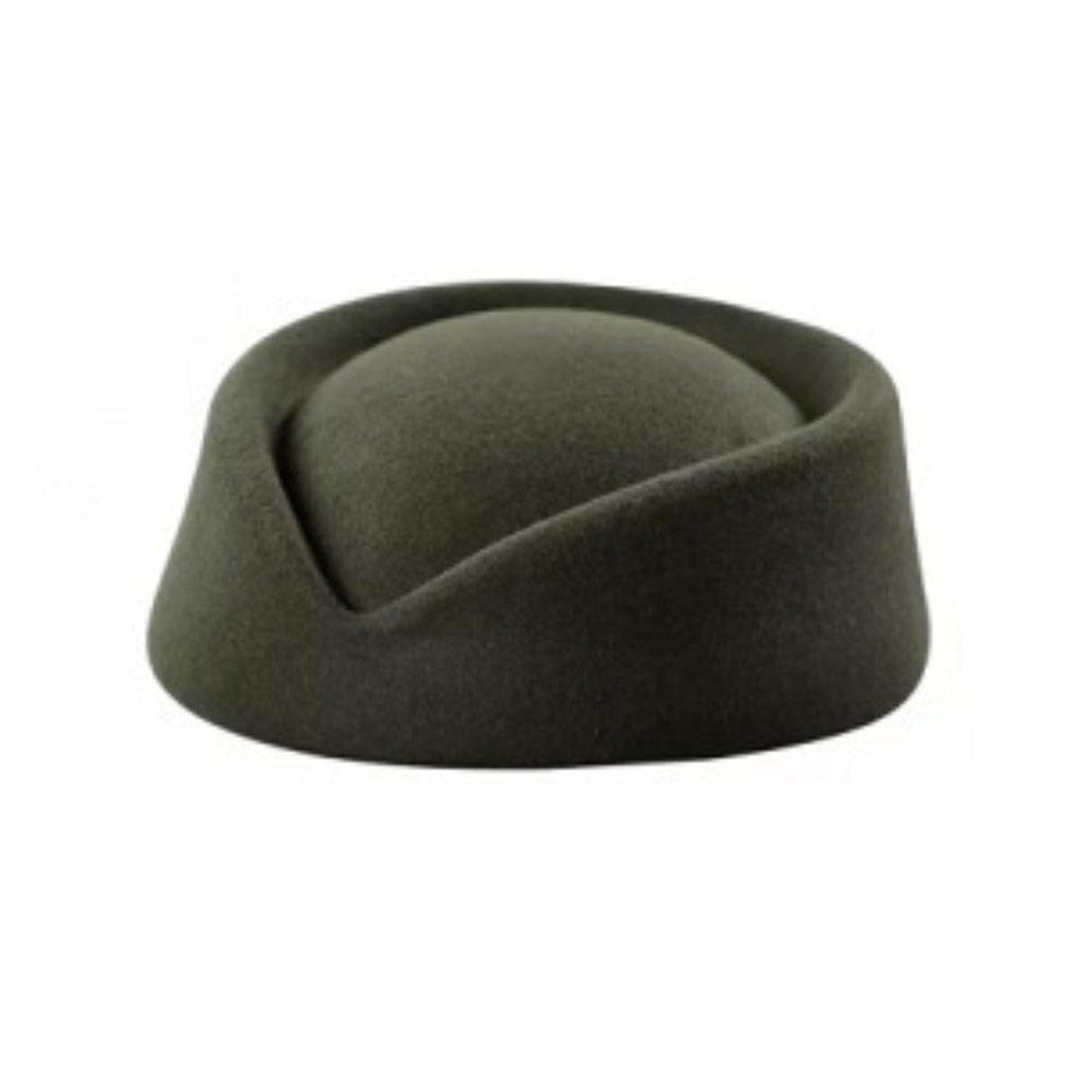 British Retro Top Hats Formal Felt Beret New Flight Attendant Hat for Party