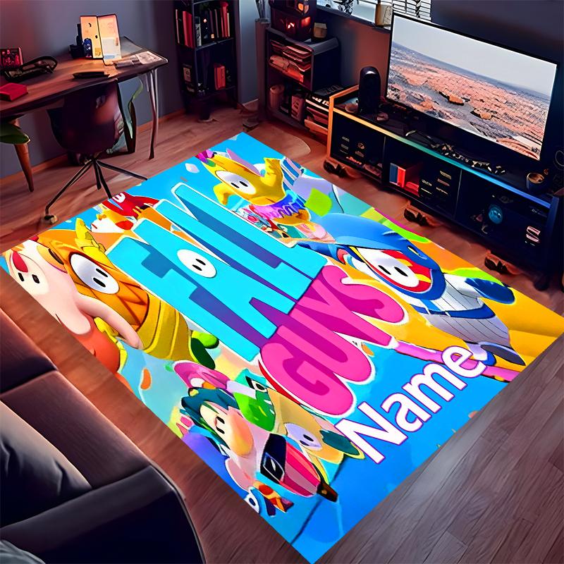 Custom personalization Stumble Guys Print Area Rug - Soft, Washable Non-Slip Indoor Mat,Living Room,Home&Office Decorative Rug