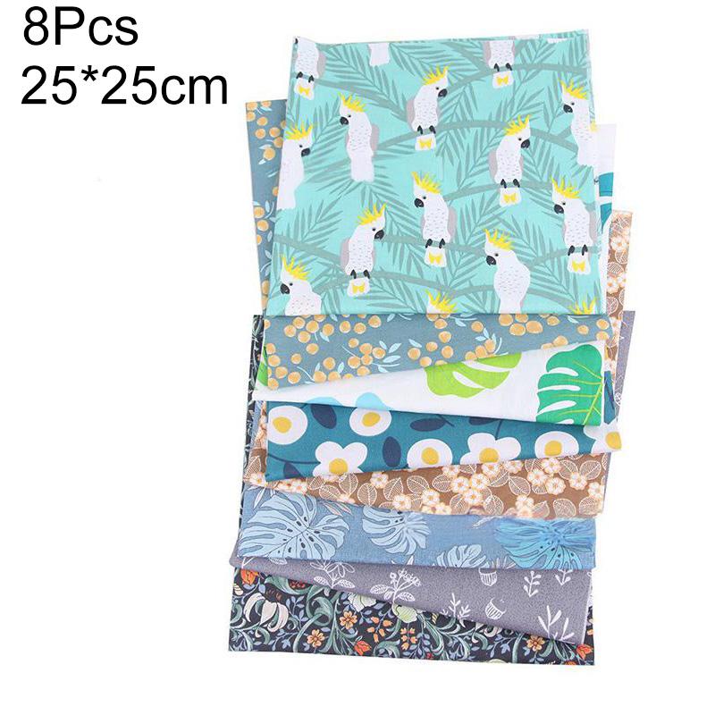 6/7/8 Stück Patchworkstoff 25x25cm Köperbindung DIY Bedruckt 40x50cm Baumwollstoff Quilt- Nähmaterial Bündel