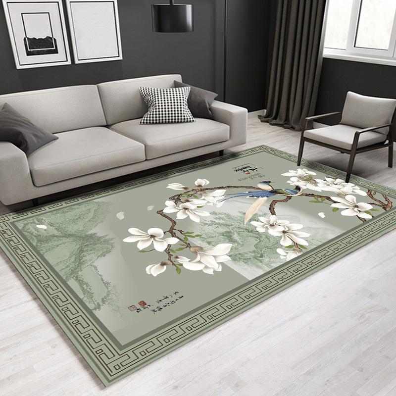 Chinese Series Carpet Living Room Bedroom Home Carpet Floor Mat Rectangular Carpet Bedroom Bedside Blanket