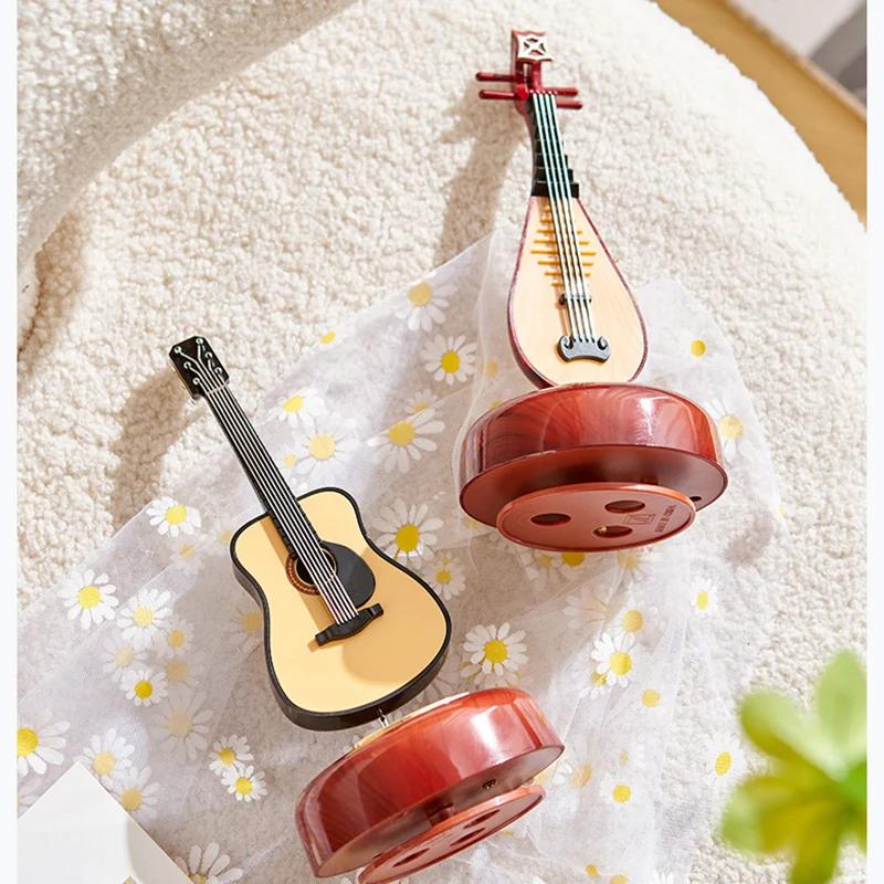 Retro Fonograf Müzik Kutusu Mini Müzik Kutusu Klasik Sanat Dekoru Müzik Kutusu Ev El Sanatları Pilsiz Masaüstü Dekoru Yeni Yıl Hediyeleri