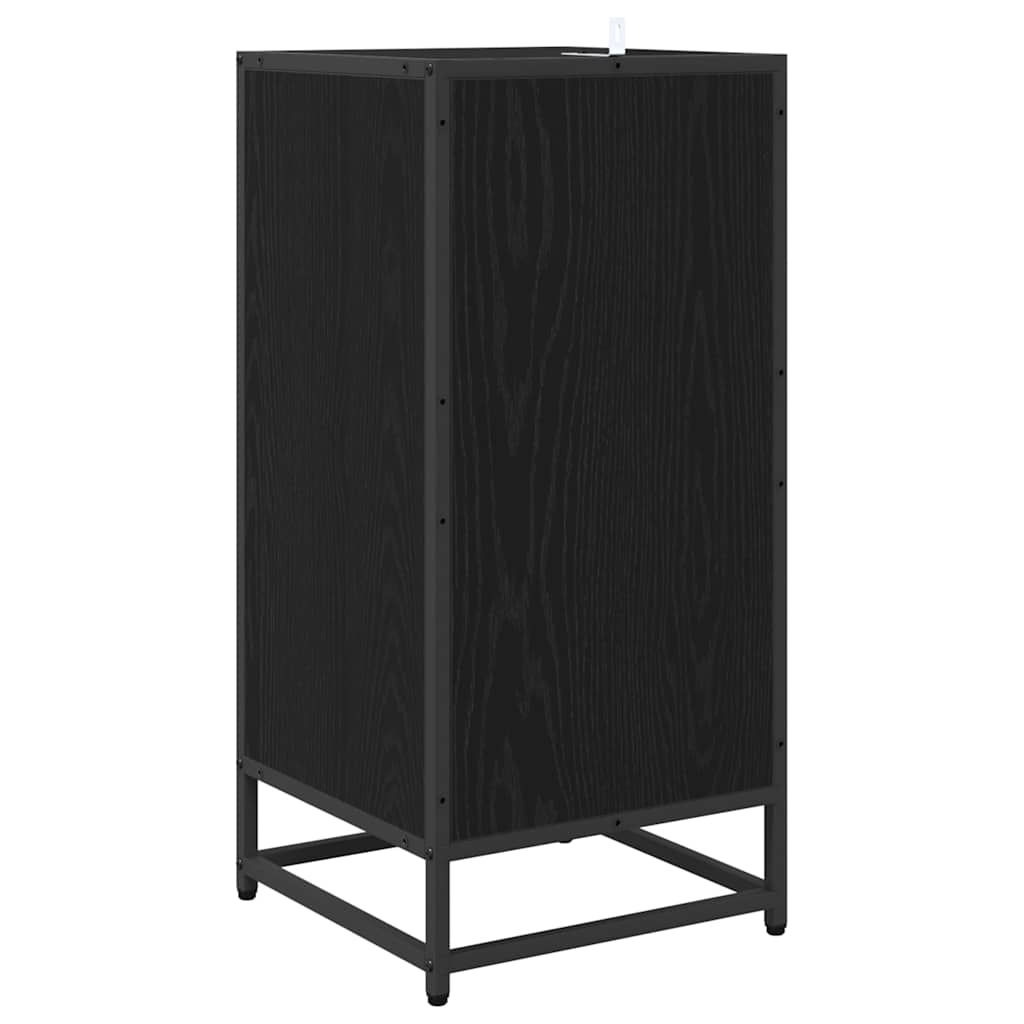 Sideboard Black Oak Effect 35.5 x 35 x 76 cm