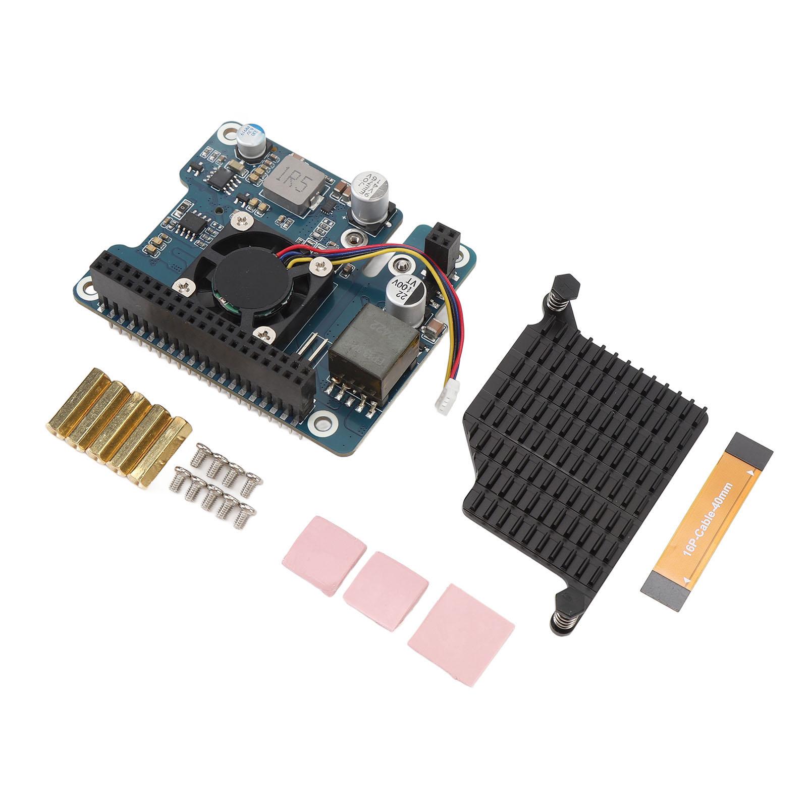 

Адаптер NVME PCIe до M.2 з функцією PoE для RPI 5 Підтримує протокол NVMe M.2 SSD 22302242