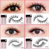 5 par korsade fransar långa korta lösögonfransar ögonfransar falska ögonfransförlängning buskigt set Wispy sminktillbehör Skönhetsverktyg Koreansk makeup Japan