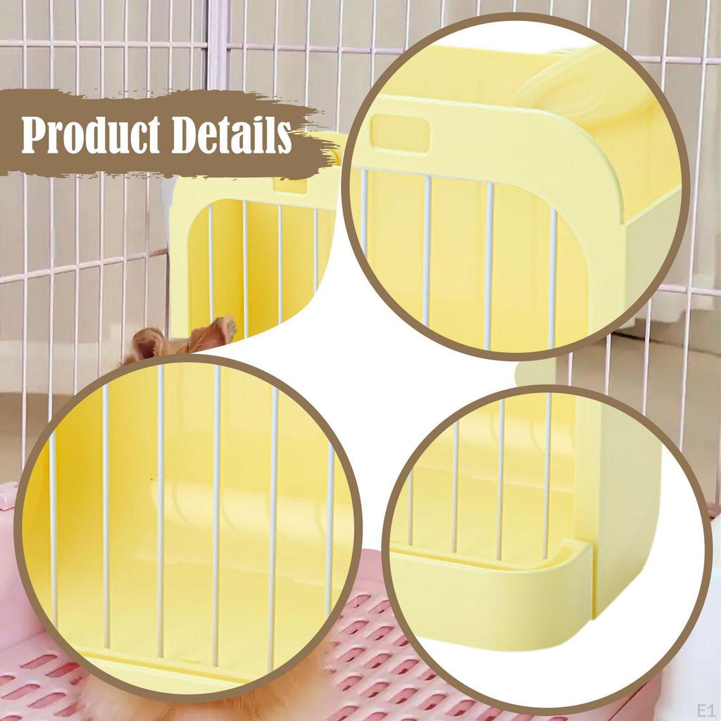 Hay Feeder Bunny Rack Holder Feeding Manger Food Bowl Dispenser for Rodents Bunnies