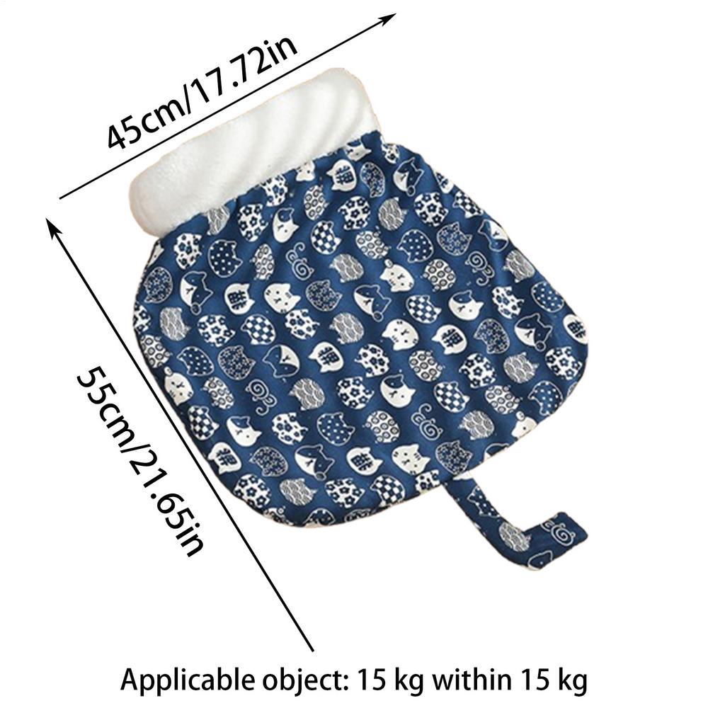 Cat Bed Plush Cloth Calming Sleeping Bag Soft Winter Cat Cave Bed For Kitten Puppy Animal Outdoor Calming Travel Winter