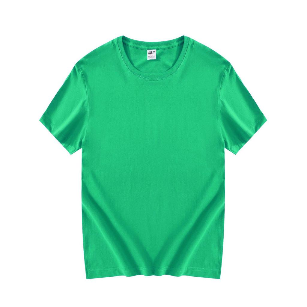 T-shirt da Uomo Girocollo Manica Corta 180g Cotone - Colore Unico Bianca per Stampa Logo Fai-da-te